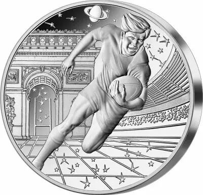 Monnaie de Paris Rugby World Cup - Emblem - 50 Euros Silver (5 Oz) Proof 2023