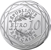 Monnaie de Paris Strasbourg Cathedral - 10 Euros Silver Colour 2024 (CDM) - France hosts the Games - Mascots Paris 2024 - Wave 1