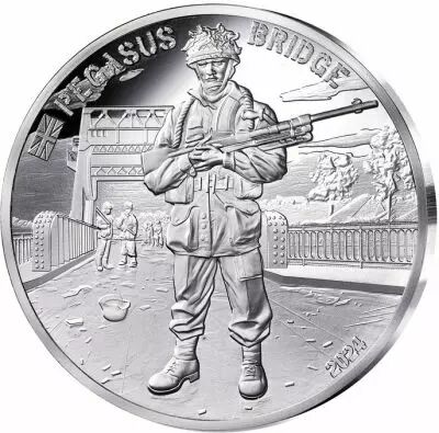 Monnaie de Paris United Kingdom - Pegasus Bridge - 80 years of the DDAY - 10 Euros Silver 2024