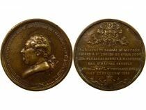 Monument of the Bailly of Suffren - Bronze Medal - 1866