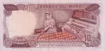 Morocco 10 Dirhams -  Hassan II - 1970 - XF - P.57a
