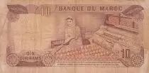 Morocco 10 Dirhams  Hassan II - 1985 - aFINE  - P.57b - Serial BE/33