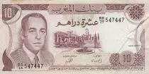 Morocco 10 Dirhams  Hassan II - 1985 - VF  - P.57b - Serial BE/39