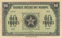 Morocco 10 Francs - 01-08-1943 - P.25