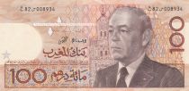 Morocco 100 Dirhams - Hassan II - 1987 - VF to XF - P.65a - Serial 82