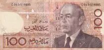Morocco 100 Dirhams - Hassan II - 1987 - VF to XF - P.65a