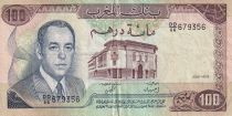 Morocco 100 Francs - Hassan II - Factory - 1985 - F to VF - P.59b