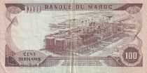 Morocco 100 Francs - Hassan II - Factory - 1985 - F to VF - P.59b