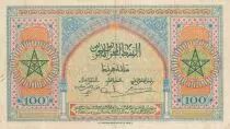 Morocco 100 Francs - Meknes -  1943 - VF to XF  - Serial R.142 - P.27