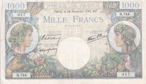 Morocco 1000 Francs - Commerce and Industry - 28-11-1940 - Serial R.768 - P.96a