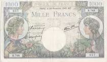 Morocco 1000 Francs - Commerce and Industry - 28-11-1940 - Serial R.768 - P.96a