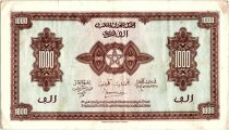 Morocco 1000 Francs Brown - 01-03-1944