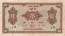Morocco 1000 Francs Brown - ABNC - 01-05-1943 - Serial D.19