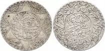 Morocco 2 1/2 Dirhams - Abd Al-Aziz - 1320 (1902) - Silver - London Mint