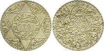 Morocco 2 1/2 Dirhams - Abd Al-Aziz - 1320 (1903) - Silver - Berlin Mint