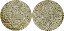 Morocco 2 1/2 Dirhams - Abd Al-Aziz - 1320 (1903) - Silver - London Mint