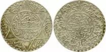 Morocco 2 1/2 Dirhams - Abd Al-Aziz - 1320 (1903) - Silver - London Mint