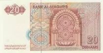 Morocco 20 Dirhams - Hassan II - 1996 - Serial B