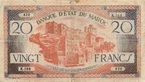 Morocco 20 Francs - ND (1943) - P.39