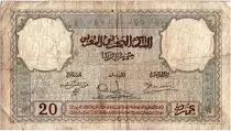 Morocco 20 Francs Minaret - 14-11-1941  -  Fine - Serial G.1372 - P.18b