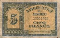 Morocco 5 Francs - 01-03-1944 - P.24b