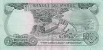 Morocco 50 Dirhams - Hassan II - Barrage - 1970 - Serial C.36 - VF to XF - P.58