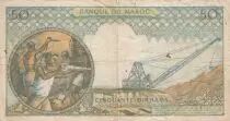 Morocco 50 Dirhams Hassan II - 1965 - Fine - P.55a - Serial K.1