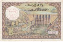 Morocco 50 Dirhams on 5000 Francs OVERPRINT 02-04-1953 - Serial C.659 - VF - P.51