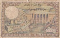 Morocco 50 Dirhams ON5000 Francs OVERPRINT 02-04-1953 - Serial C.395 - aFine- P.51