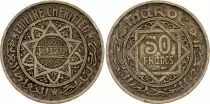 Morocco 50 Francs Cherifian Empire - 1371 (1952)