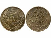 Morocco Abddelhafid - 2 1/2 Silver Rial - 1329 AH (1911) Paris
