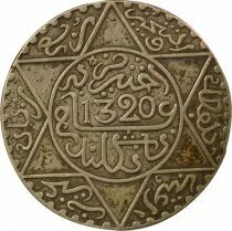 Morocco Abdel Aziz - 2 1/2 Silver Dirhams - 1320 AH (1902 / 1903) Londres