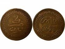 Morocco Abdel Aziz - 2 Mouzounas - 1321 AH (1903 / 1904) Paris