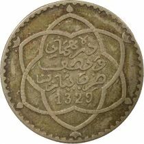 Morocco Abdel Hafid - 2 1/2 Silver Dirhams - 1329 AH (1911) Paris