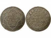 Morocco Abdel Hafid - 5 Silver Dirhams - 1329 AH (1911) Paris