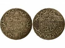 Morocco Hassan I - 5 Silver Dirhams - 1310 AH (1892 / 1893) Paris