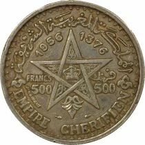 Morocco Mohammed V - 500 Silver Francs - 1376 AH / 1956 Paris
