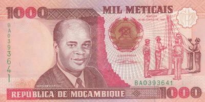 Mosambik 1,000 Meticais - Eduardo Mondlane - 1991 - BA Series