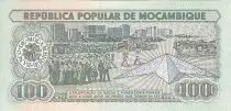 Mosambik 100 Meticais E. Mondlane - Flag ceremony