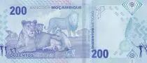 Mosambik 200 Meticais - S. M. Machel - Leo - Polymer - 16-06-2024 - Serial DA