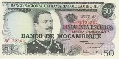Mosambik 50 Escudos Joao de Azevedo Coutinho