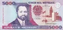 Mosambik 5000 Meticais - Samora M. Machel - Industry - 1991 - Serial CB - P.136
