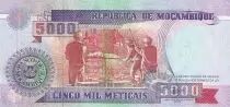 Mosambik 5000 Meticais - Samora M. Machel - Industry - 1991 - Serial CB - P.136