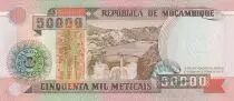 Mosambik 50000 Meticais - Bank of Mozambique - Hydroelectric dam - 1993 - Serial EH - P.138