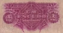 Mozambico 1 Escudo - Arms - Perforated - 1937 - P.R33