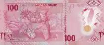 Mozambico 100 Meticais - S. M. Machel - Basket Fruit - Polymer - 16-06-2024 - Serial CA