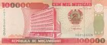 Mozambico 100000 Meticais - Bank of Mozambique - Hydroelectric dam - 1993 - Serial FD - P.139
