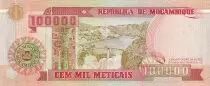 Mozambico 1000000 Meticais - Bank of Mozambique - Hydroelectric dam - 1993 - Serial FF - P.139
