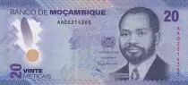 Mozambico 20 Meticais - S. M. Machel -  Polymer - 16-06-2024 - Serial AA