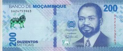 Mozambico 200 Meticais - S. M. Machel - Leo - Polymer - 16-06-2024 - Serial DA